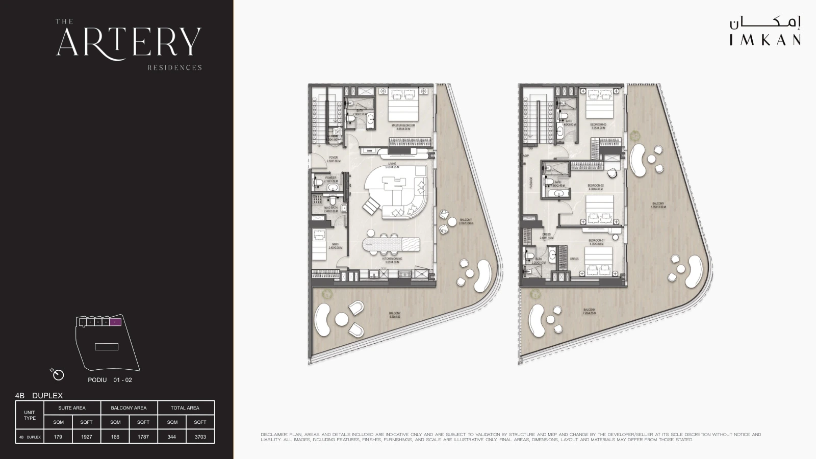 Floor plan for Podium 01/02