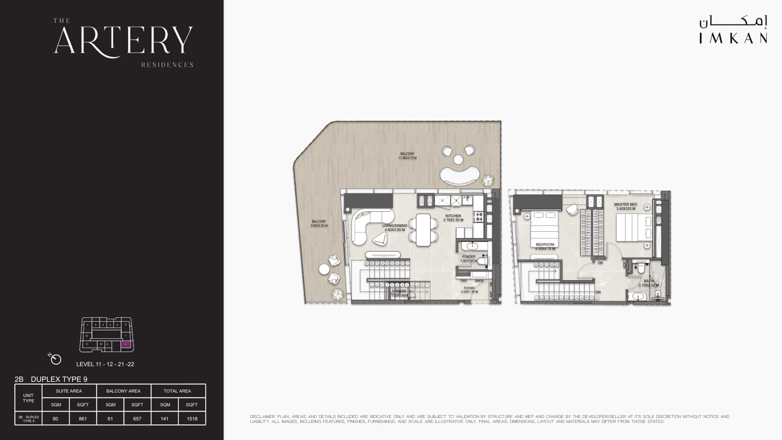 Floor plan for Type 9