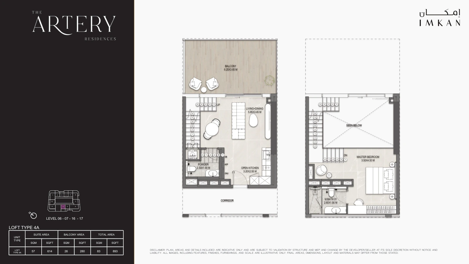 Floor plan for Loft Type 4A