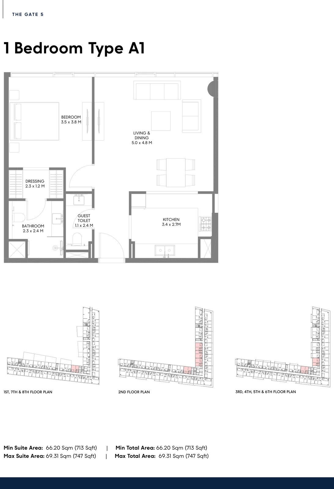 Floor plan for Type A1