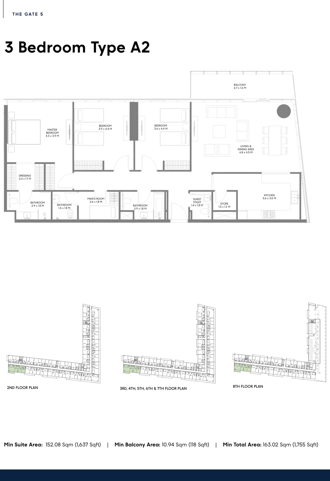 Floor plan for Type A2