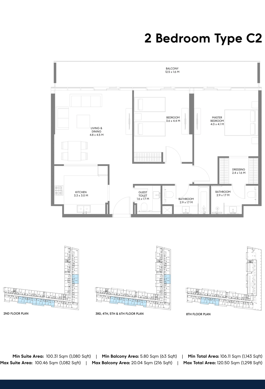 Floor plan for Type C2
