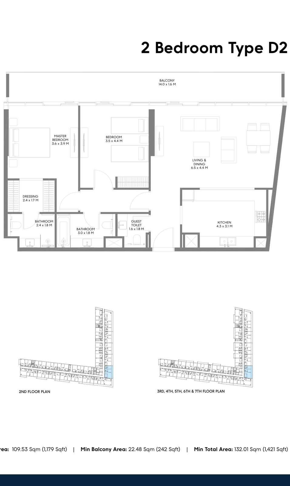 Floor plan for Type D2