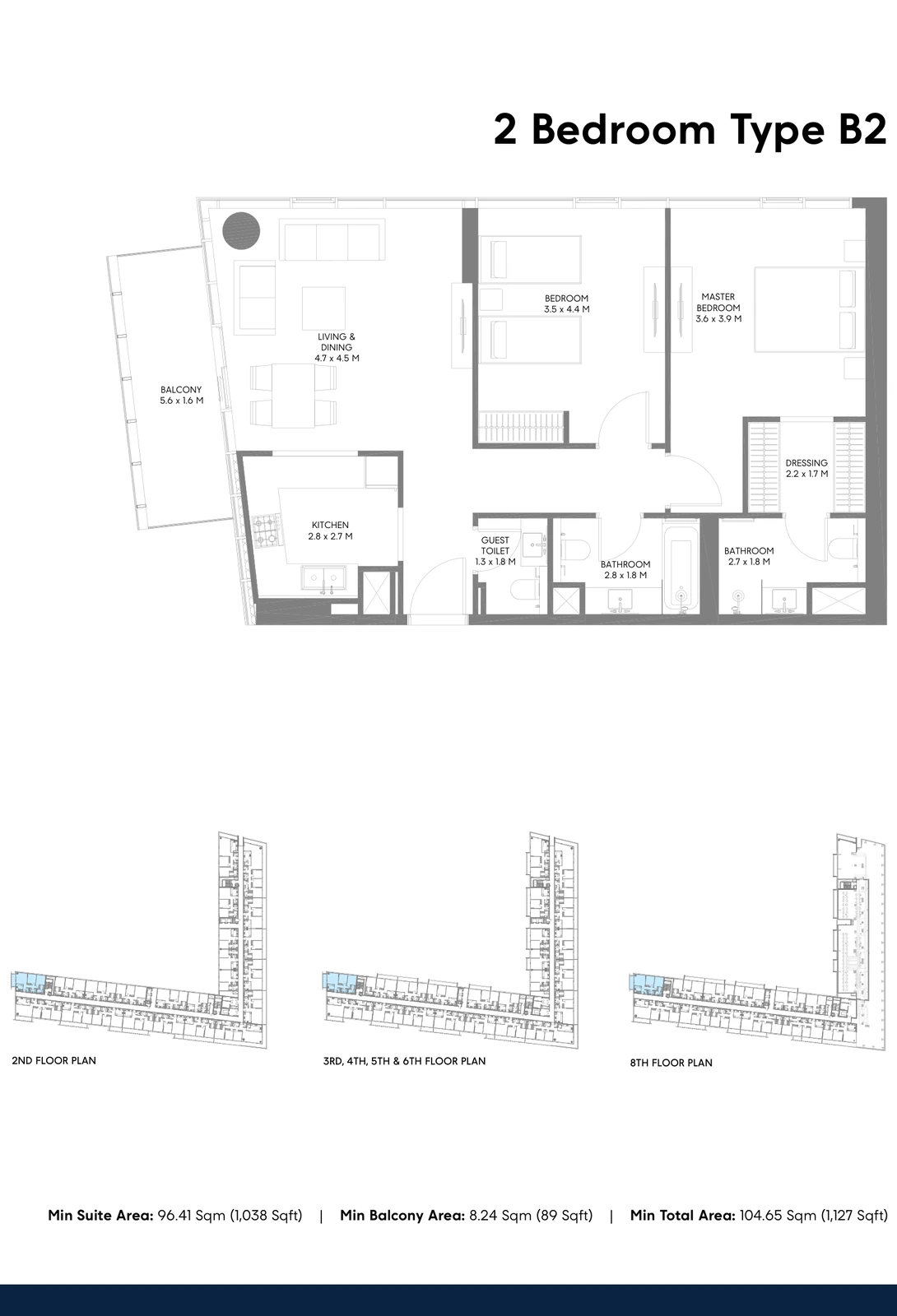 Floor plan for Type B2