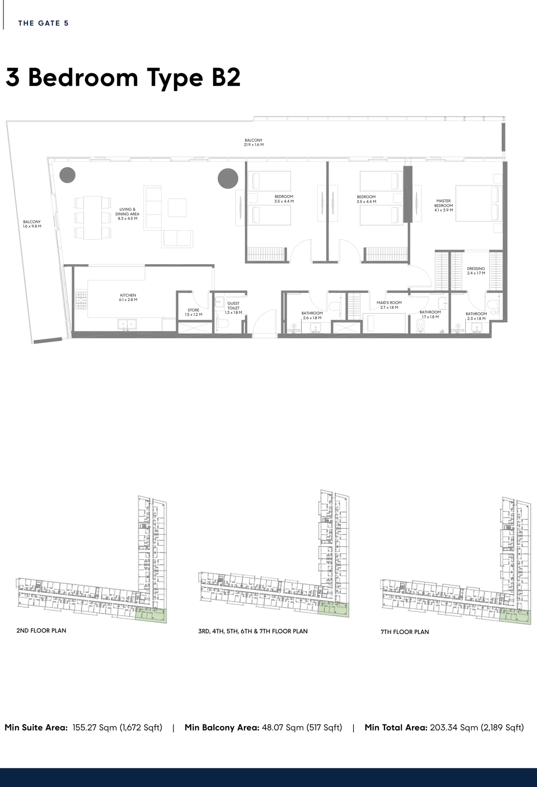 Floor plan for Type B2