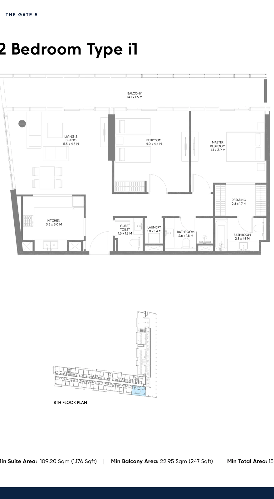 Floor plan for Type I1