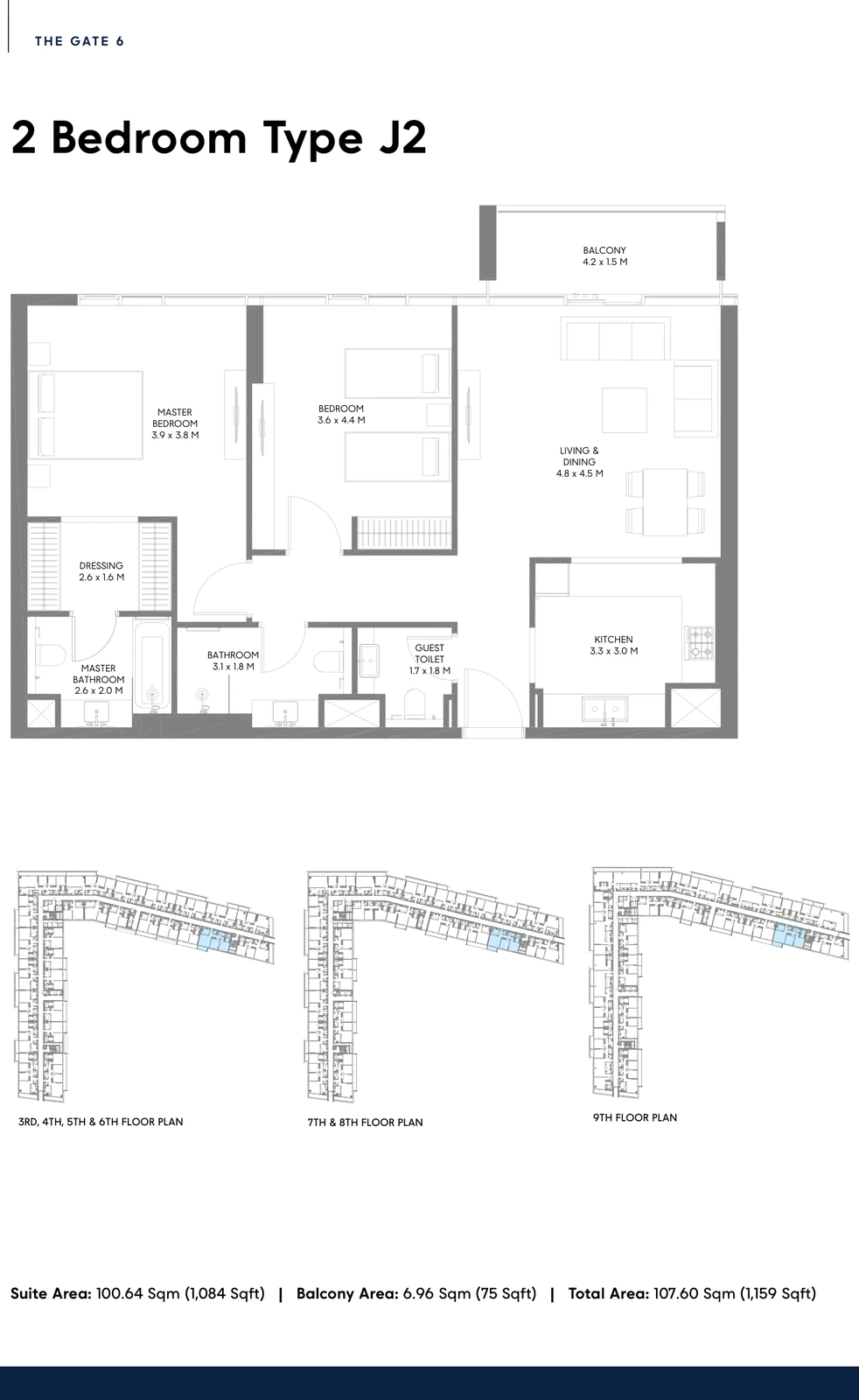 Floor plan for Type J2