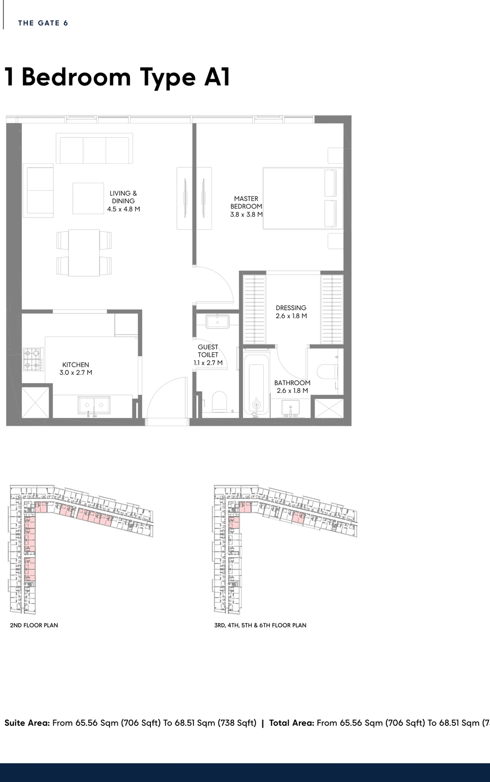 Floor plan for Type A1