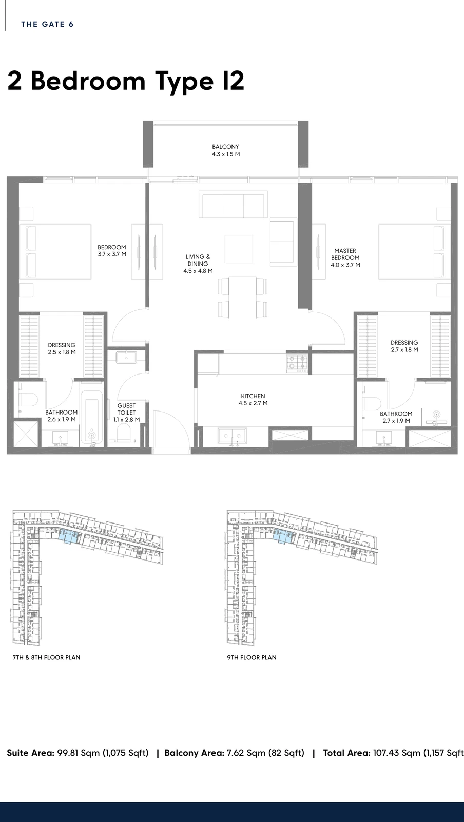 Floor plan for Type I2