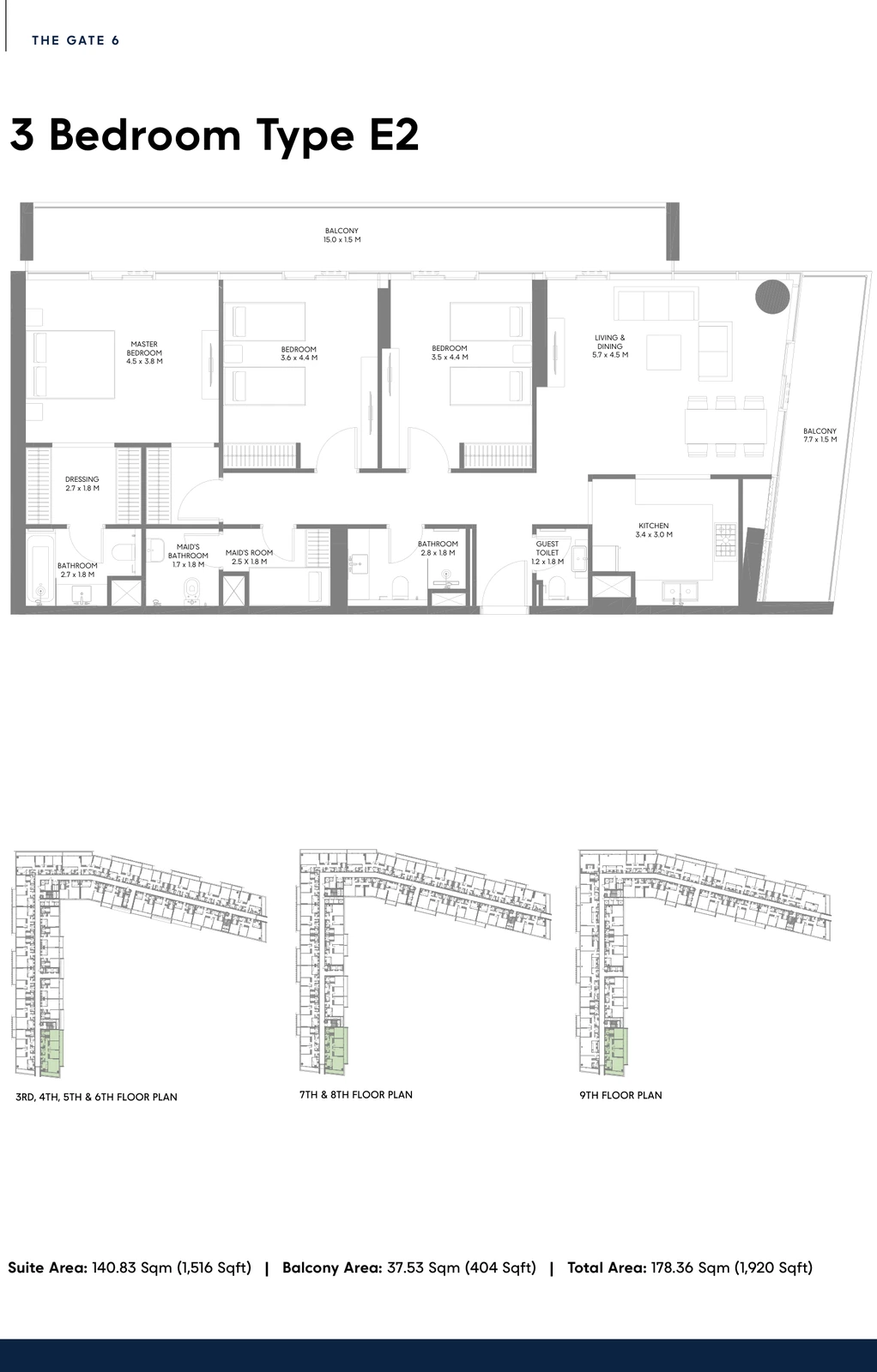Floor plan for Type E2