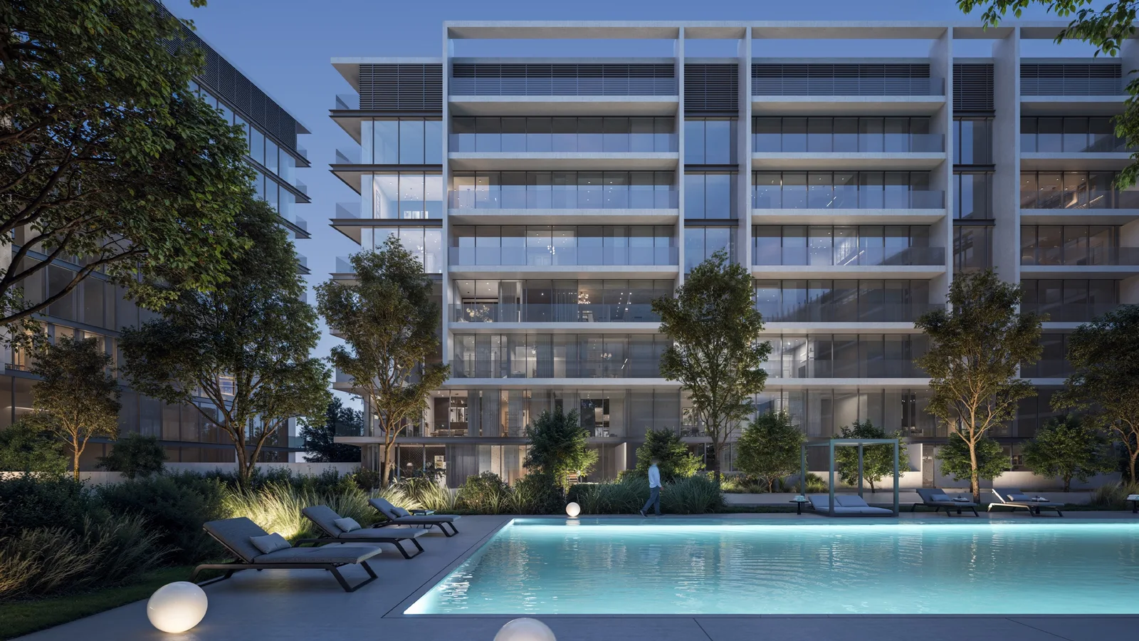 Residents' swimming pool beside The Gate Phase 6 apartments