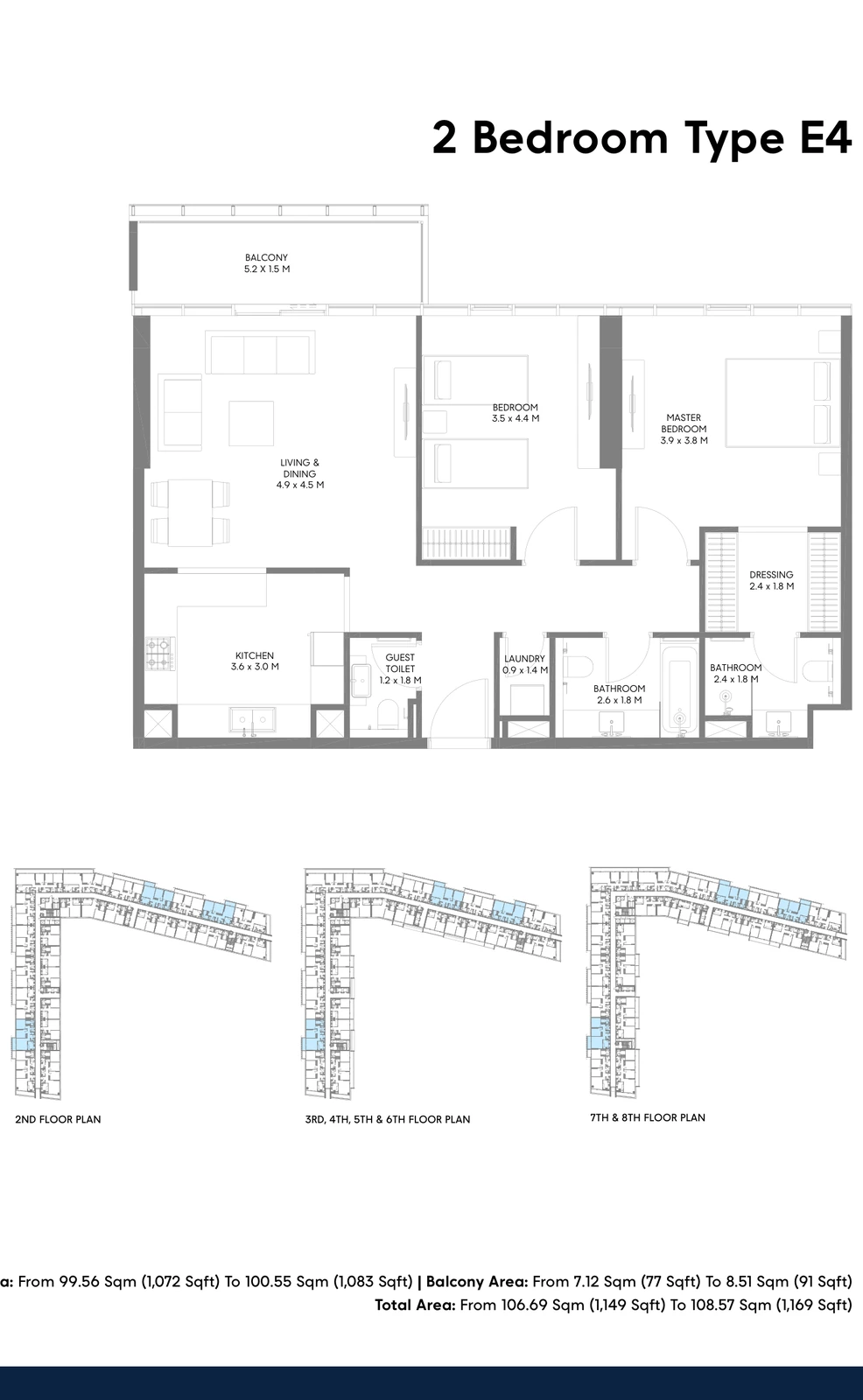 Floor plan for Type E4
