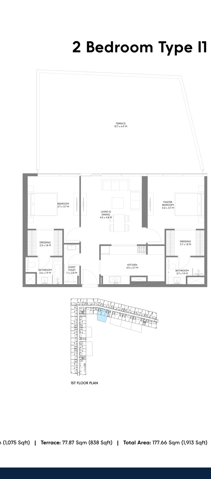 Floor plan for Type I1