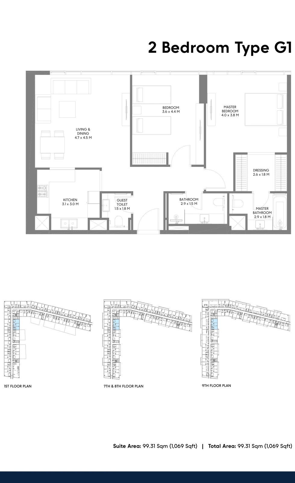Floor plan for Type G1