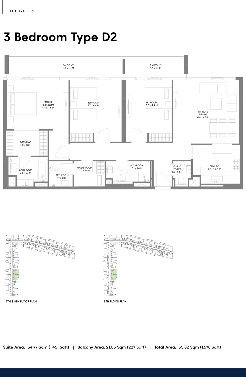 Floor plan for Type D2