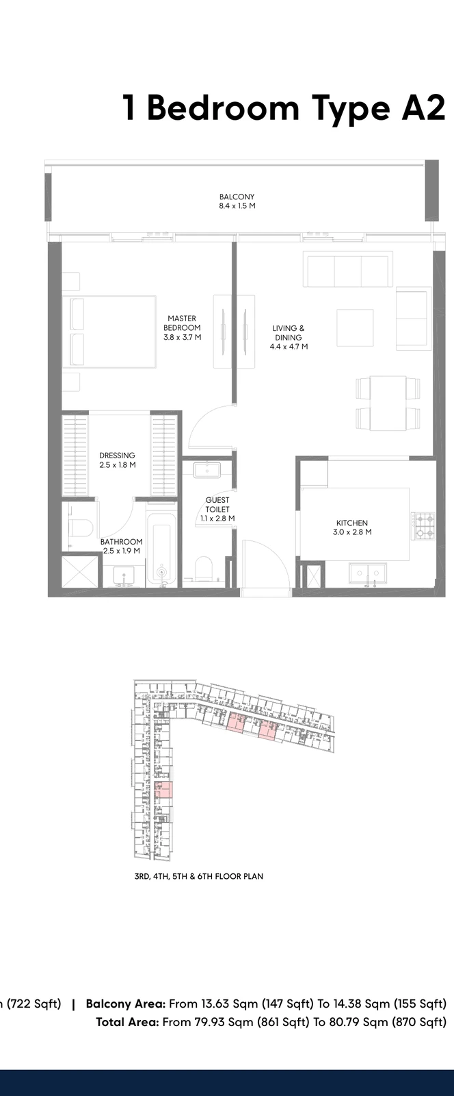 Floor plan for Type A2