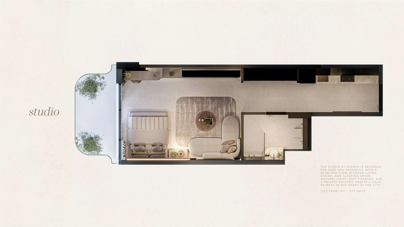 Floor plan for Studio