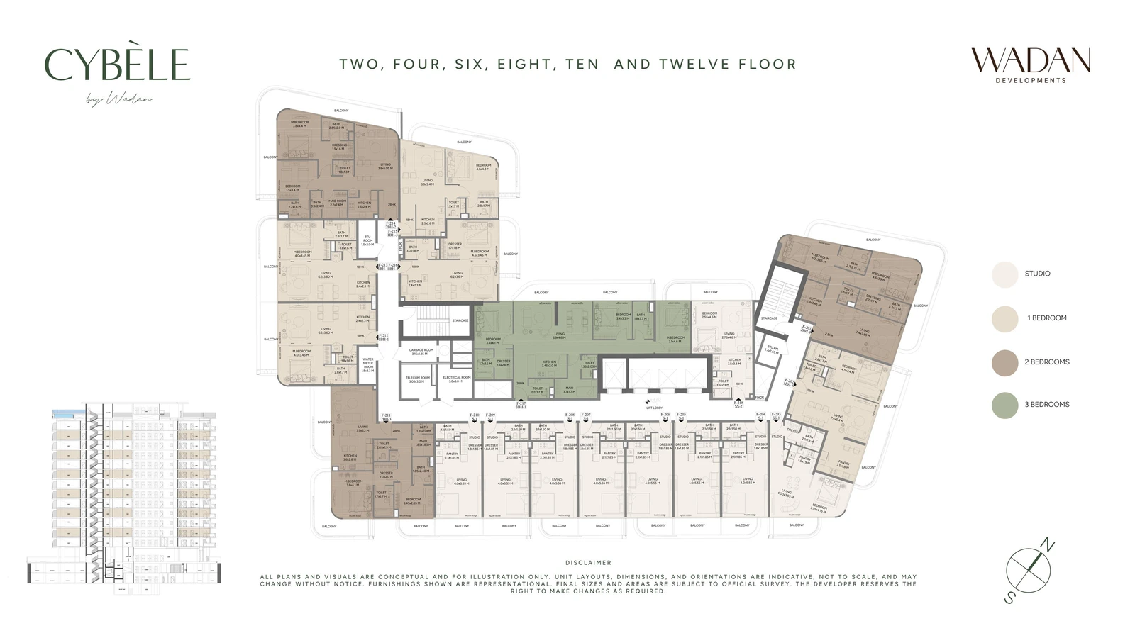 Floor plan for Smart 1 Bedroom
