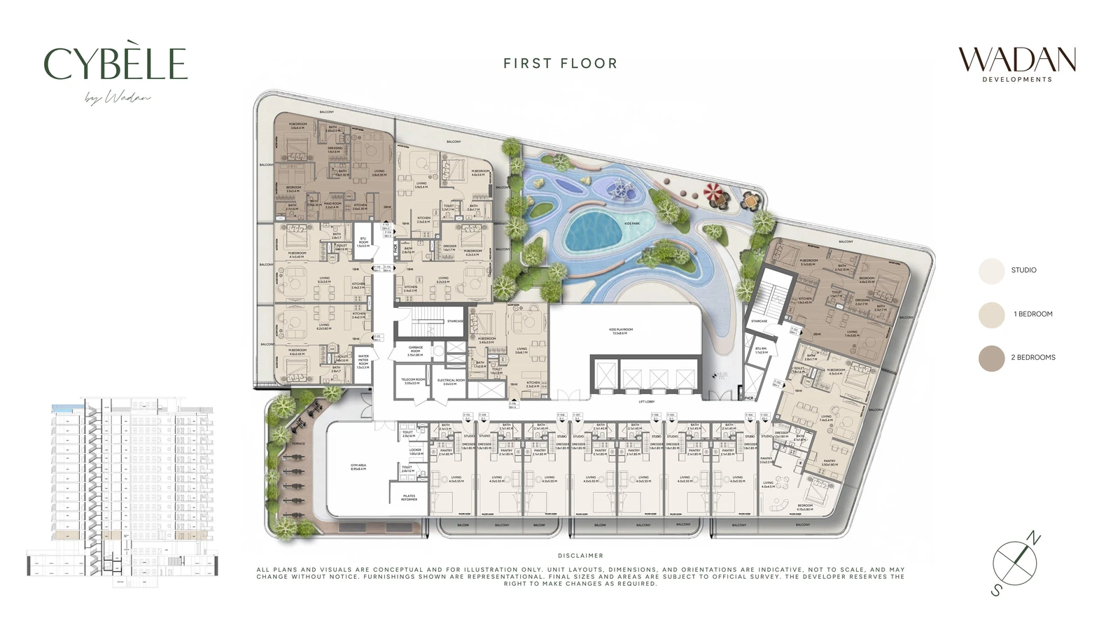 Floor plan for Studio