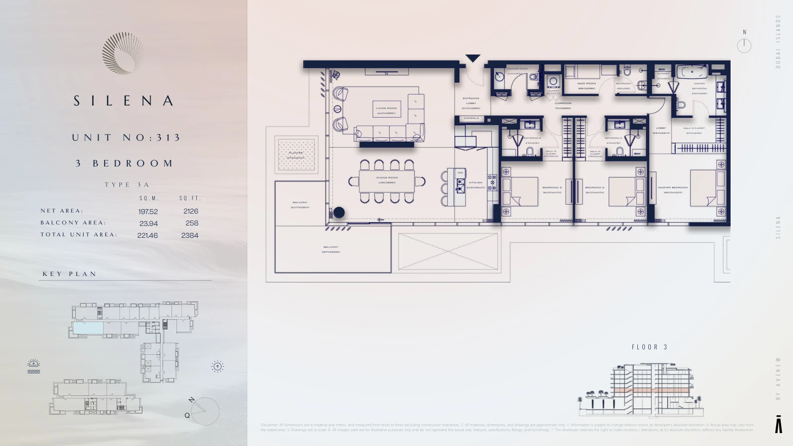Floor plan for Type 3A