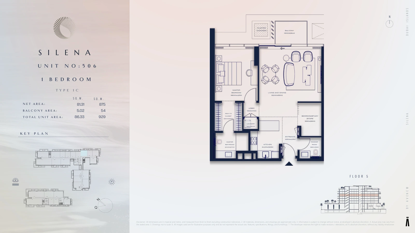 Floor plan for Type 1C