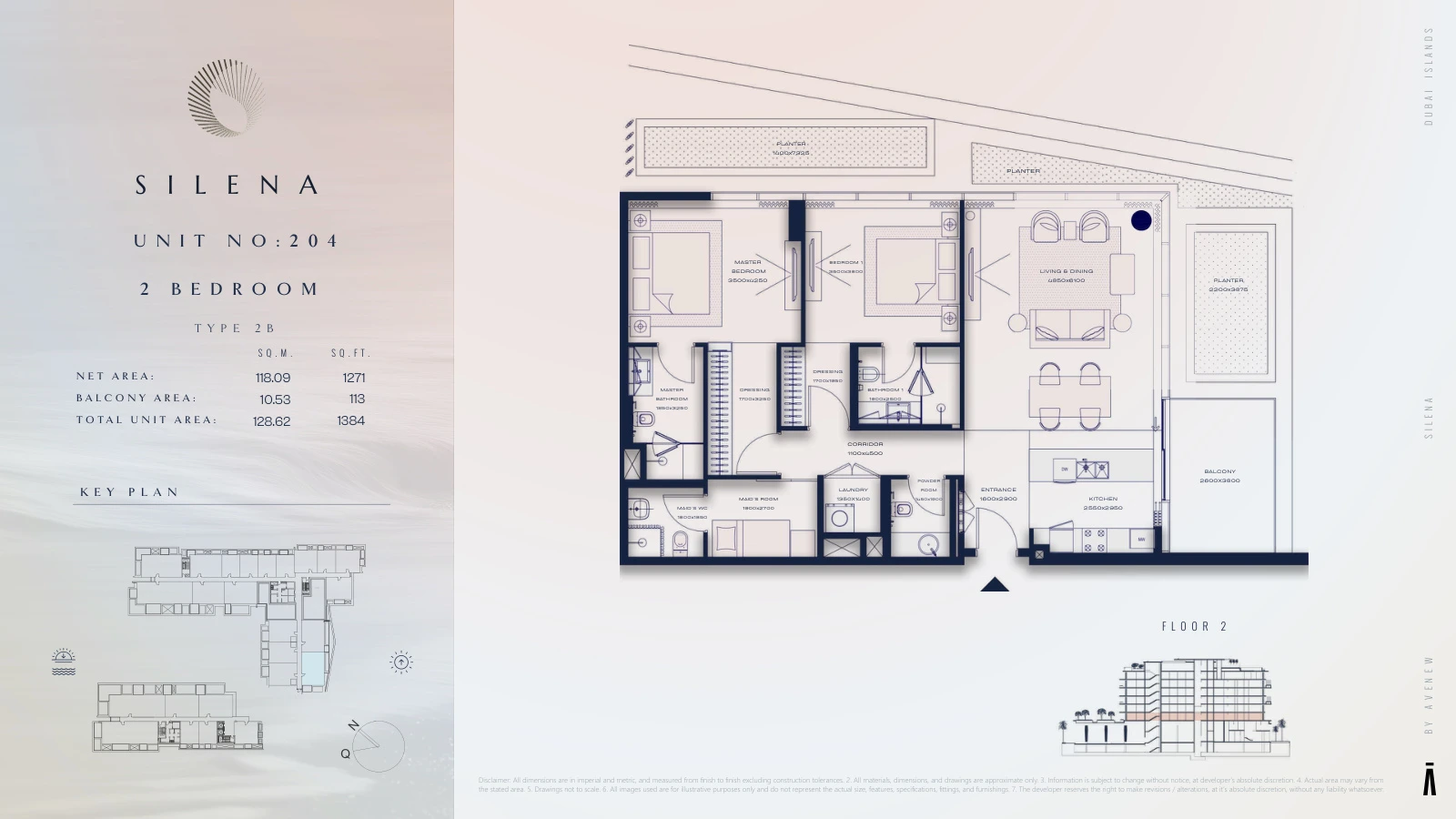 Floor plan for Type 2B