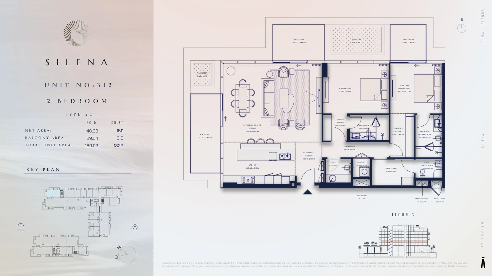 Floor plan for Type 2C