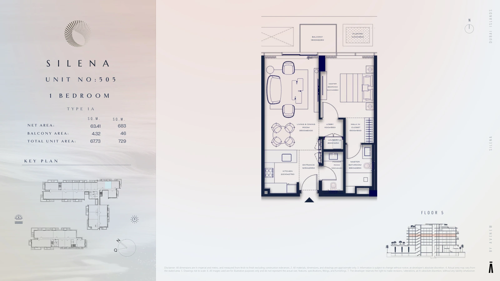 Floor plan for Type 1A