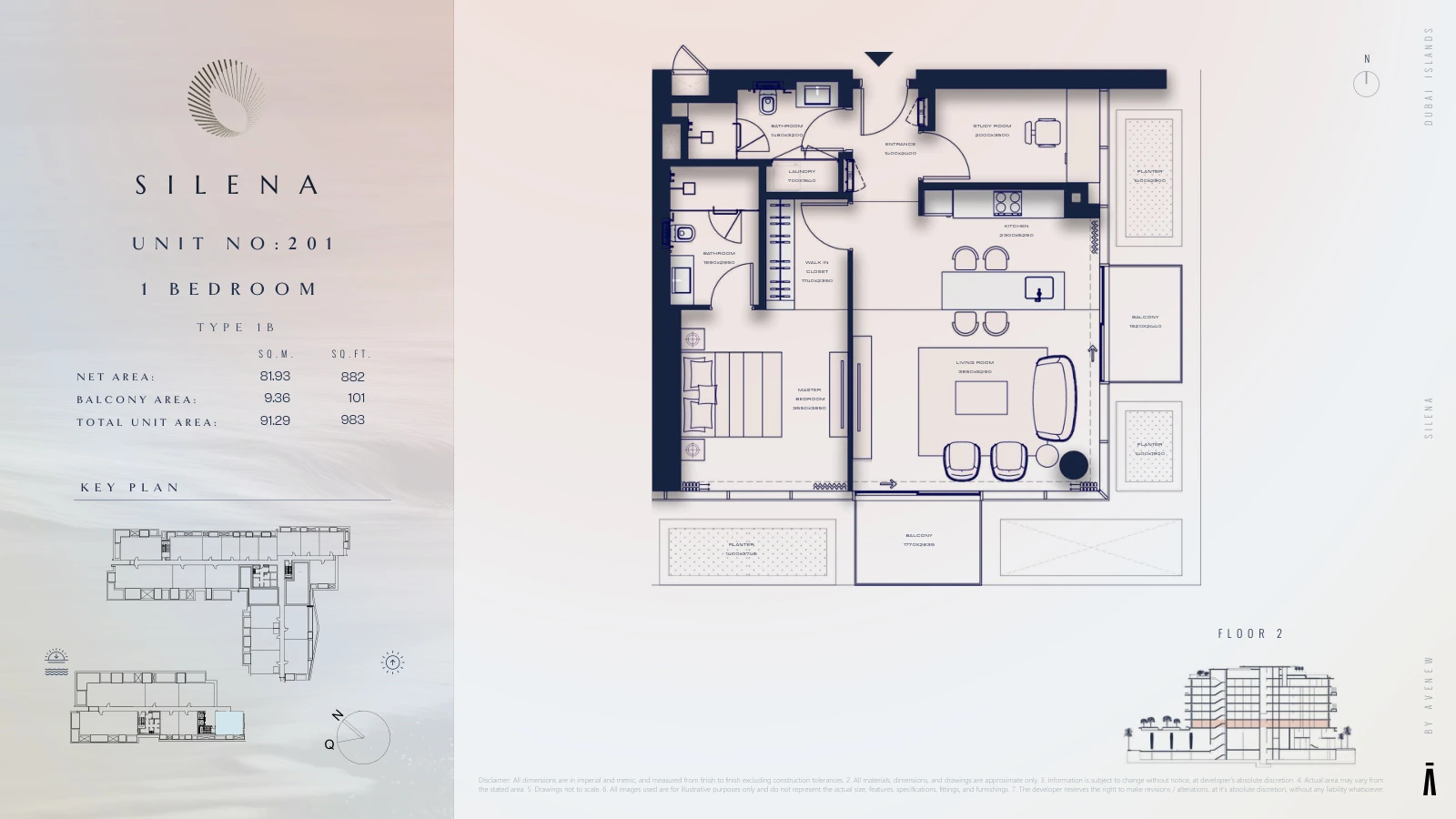 Floor plan for Type 1B