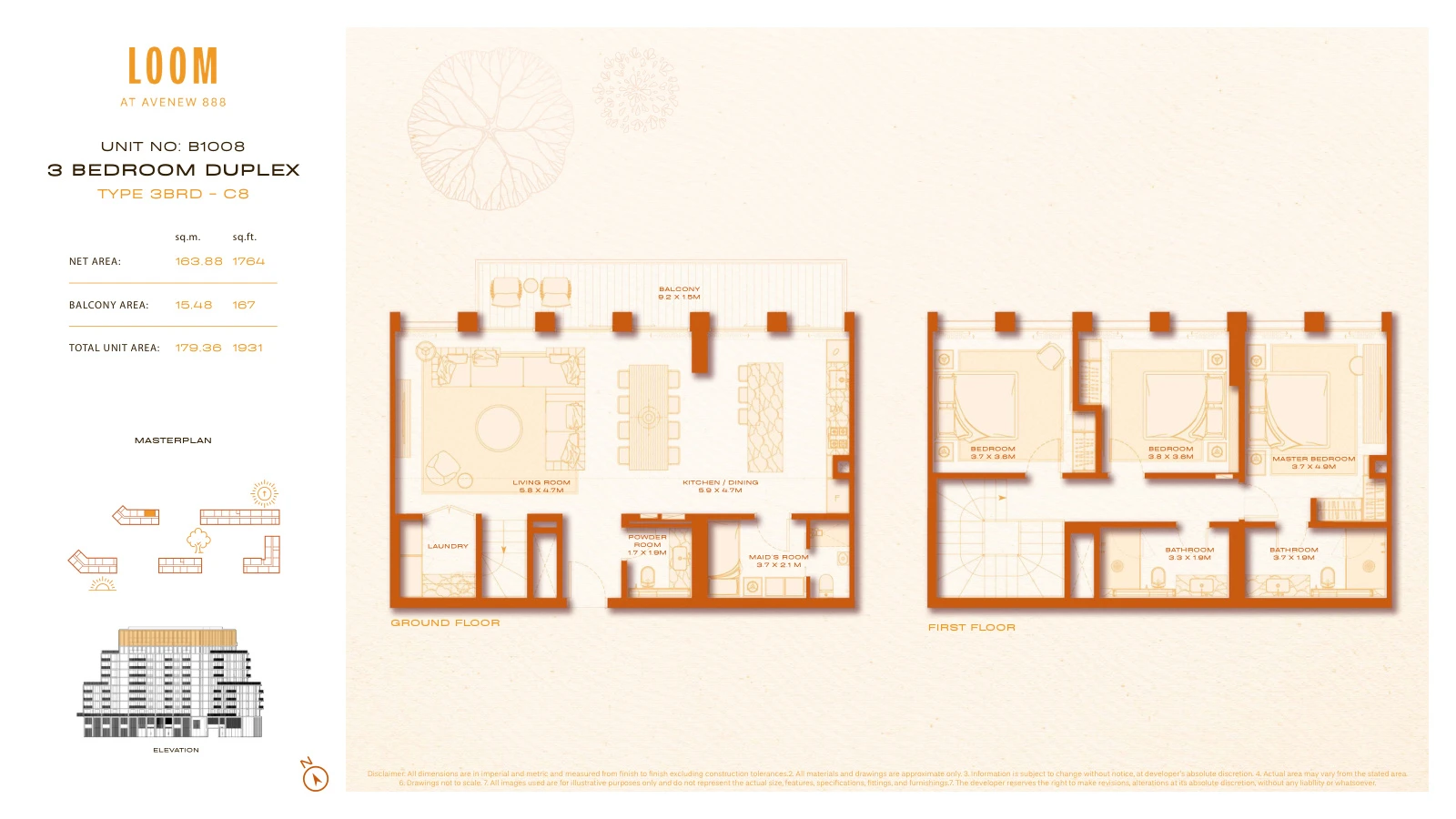 Floor plan for C8
