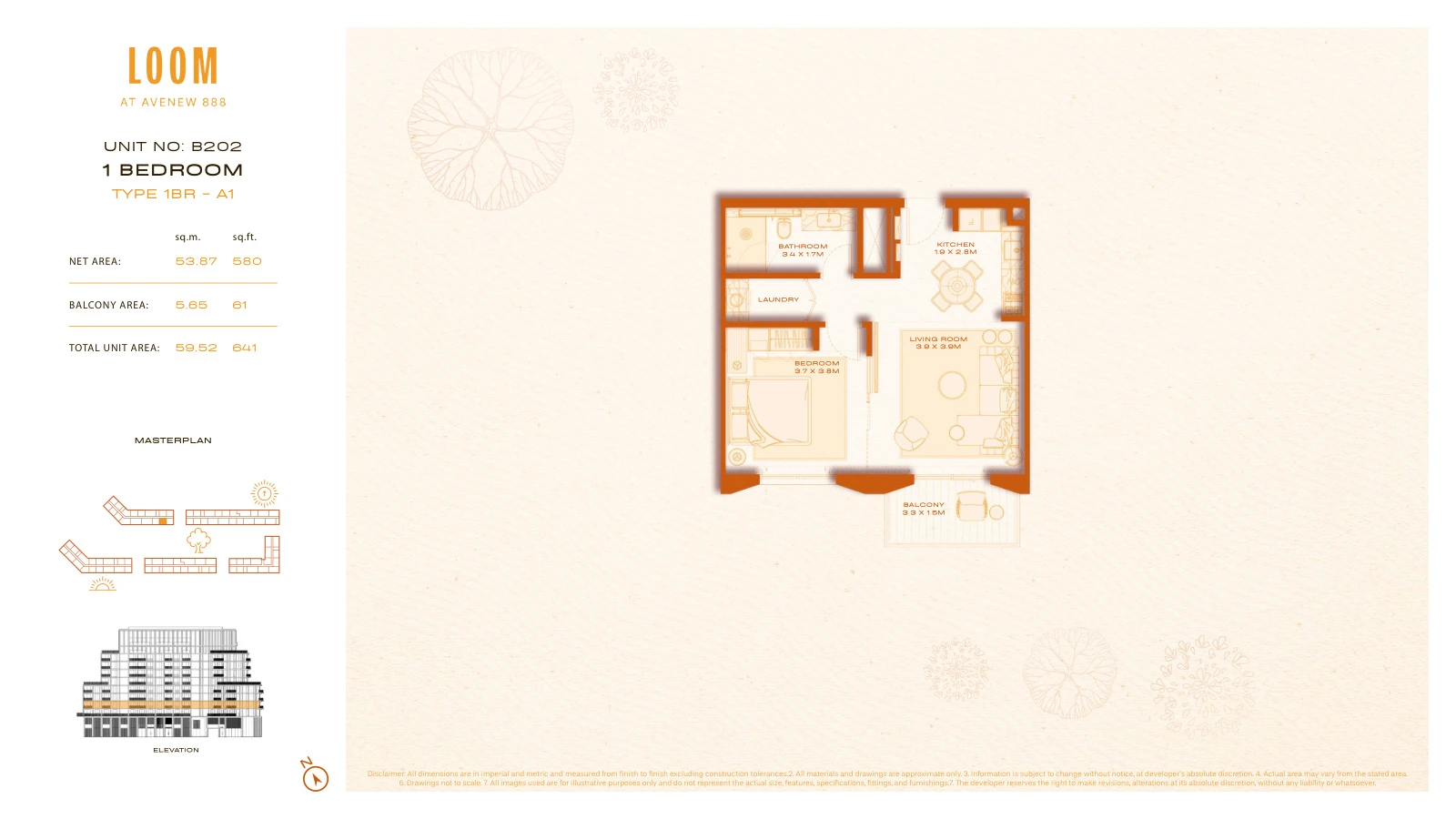 Floor plan for A1