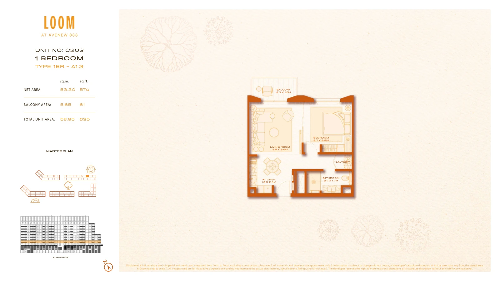 Floor plan for A1.3