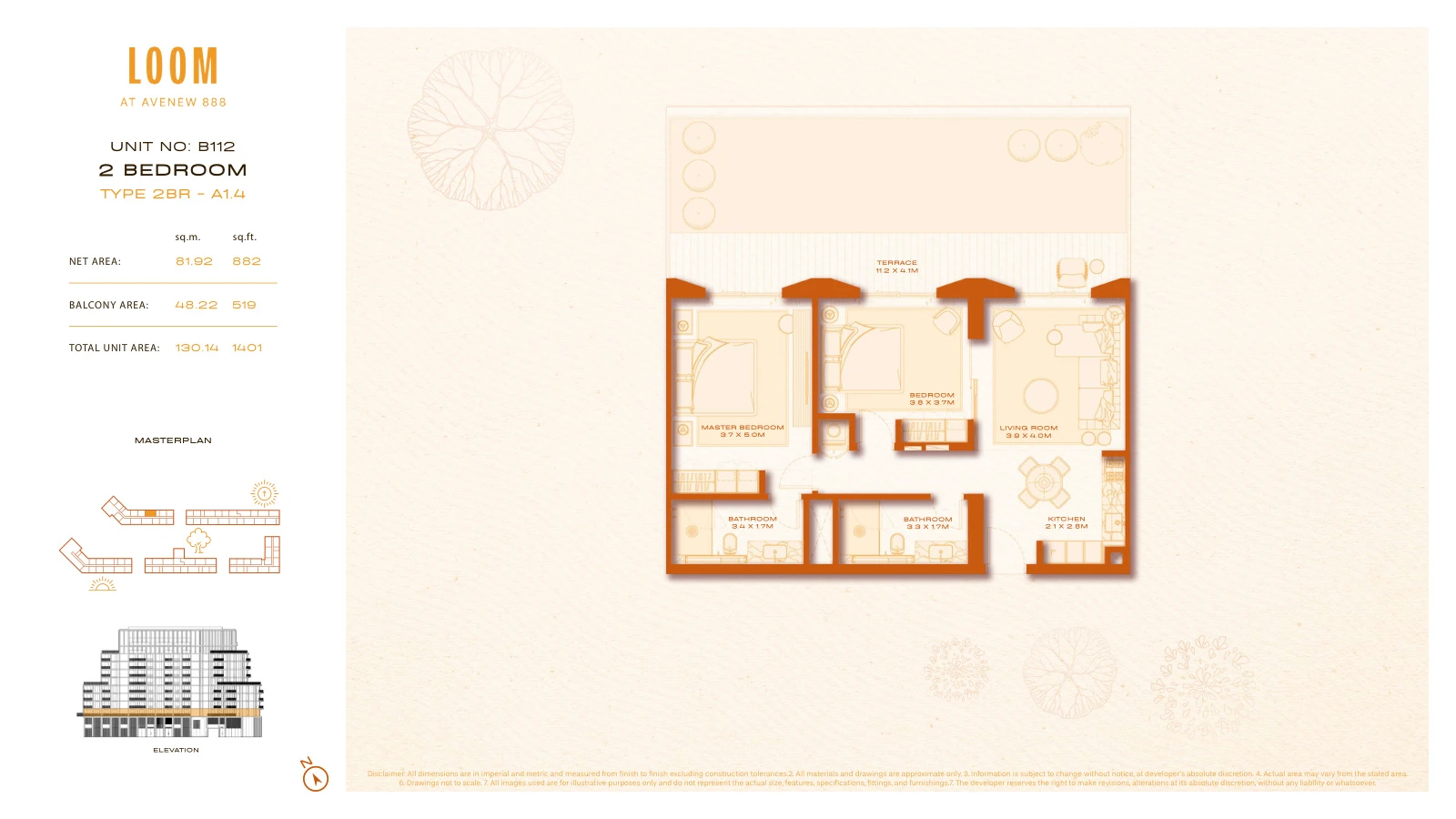 Floor plan for A1.4