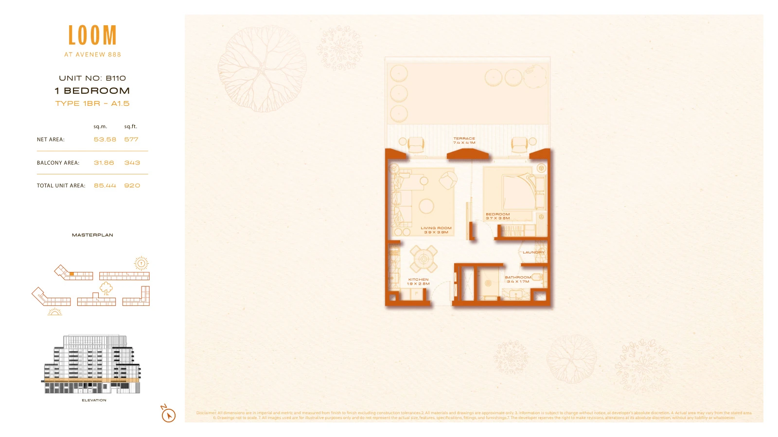 Floor plan for A1.5