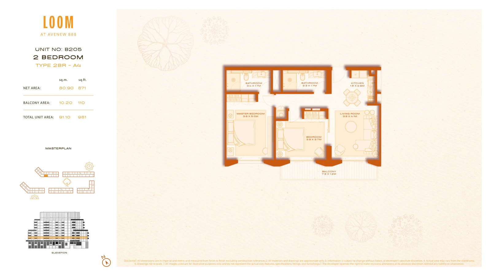 Floor plan for A4