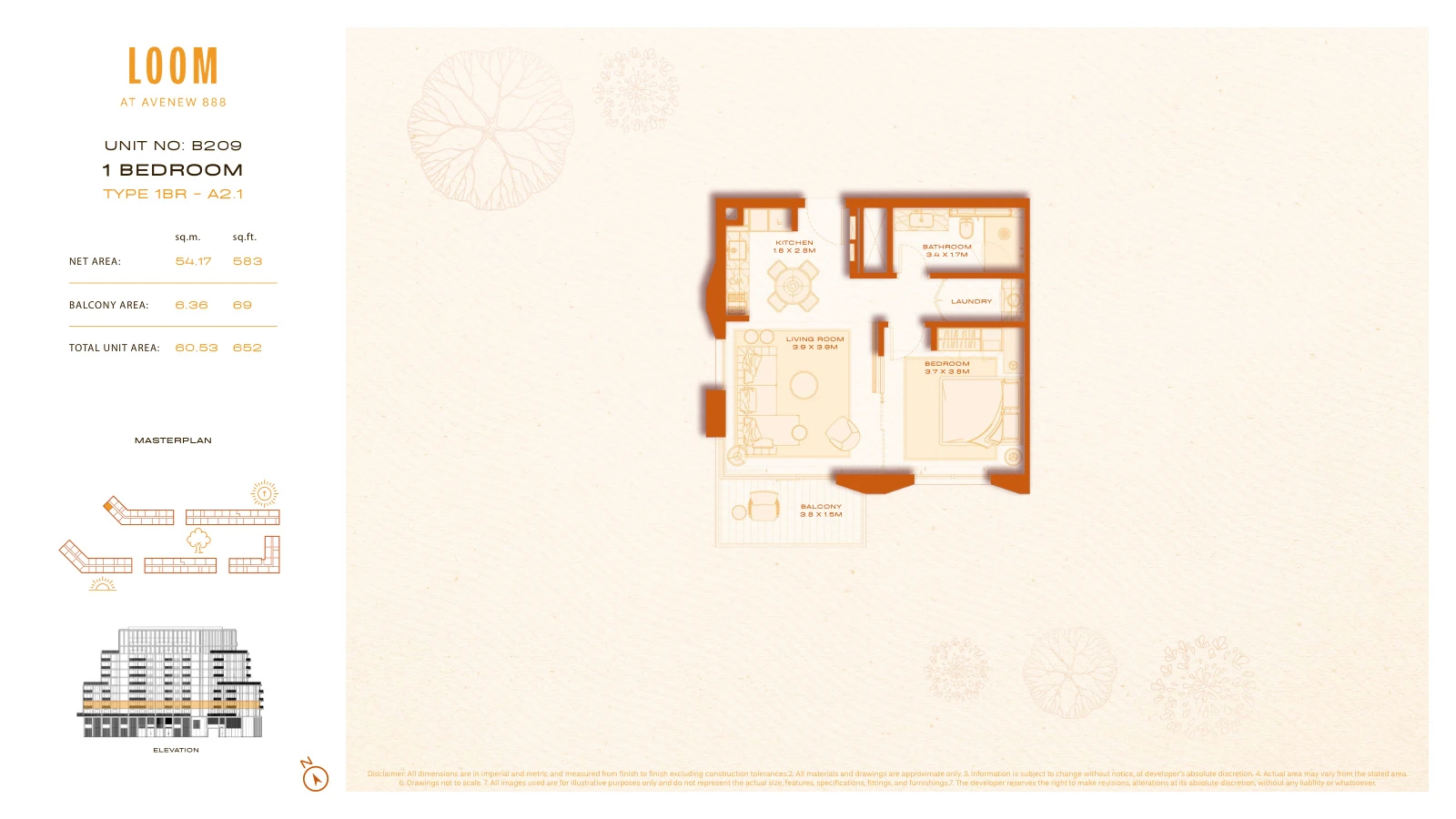 Floor plan for A2.1