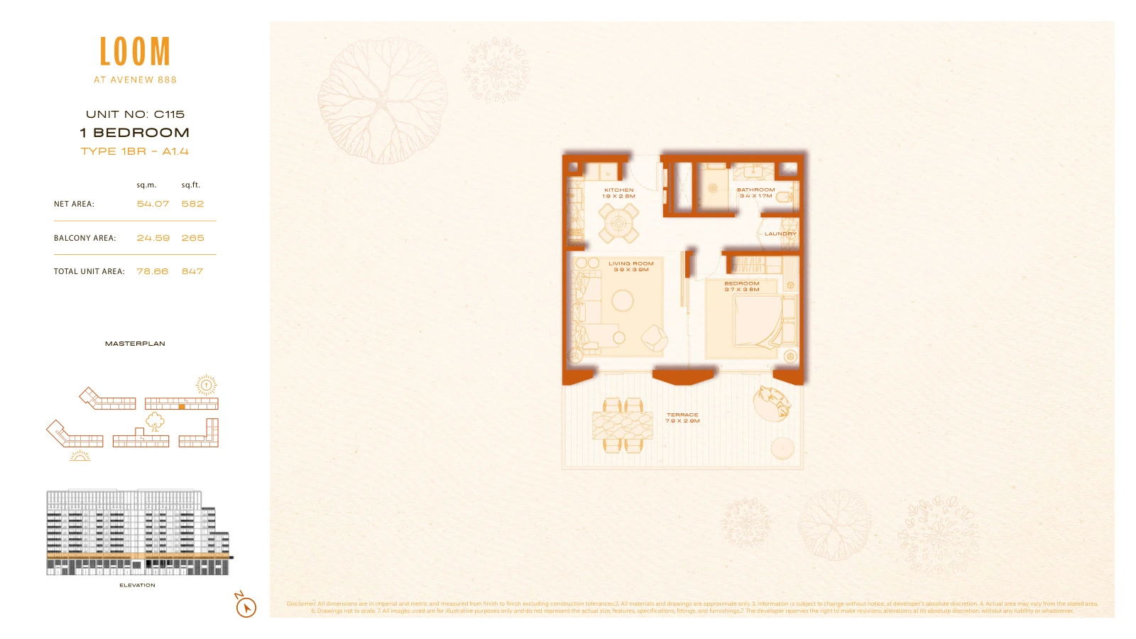 Floor plan for A1.4