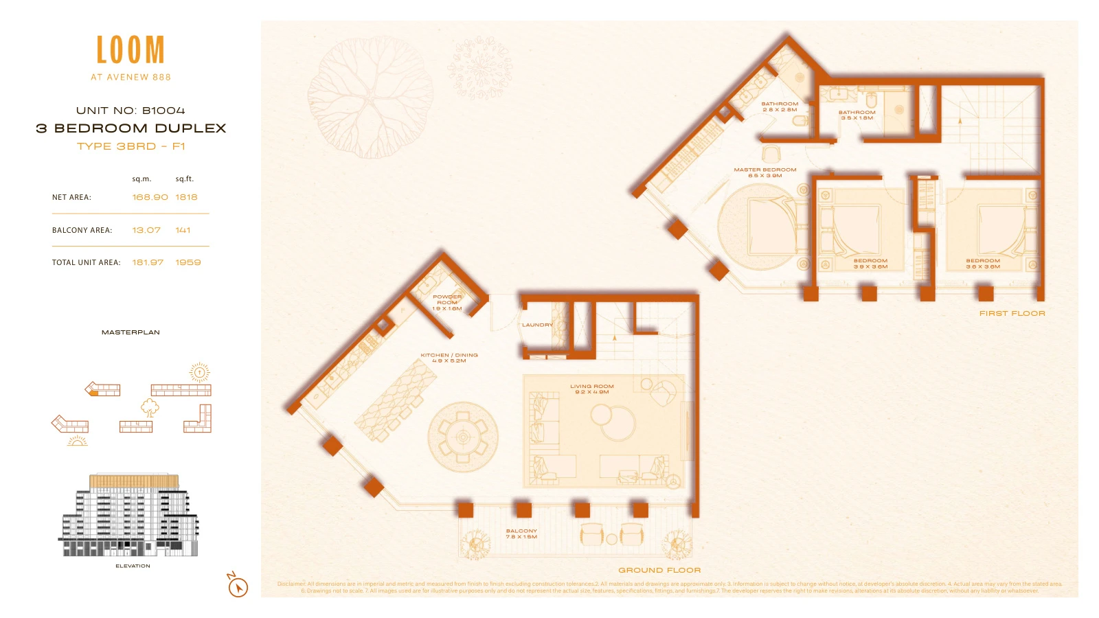 Floor plan for F1
