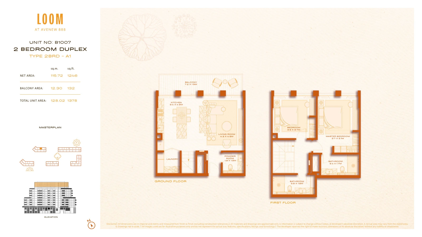 Floor plan for A1