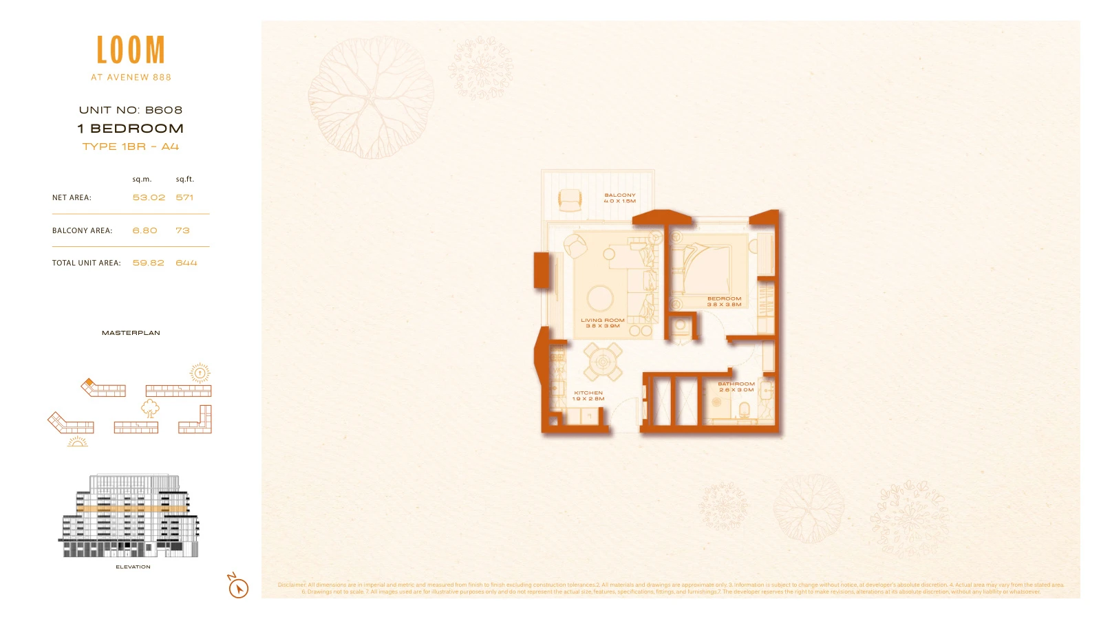 Floor plan for A4