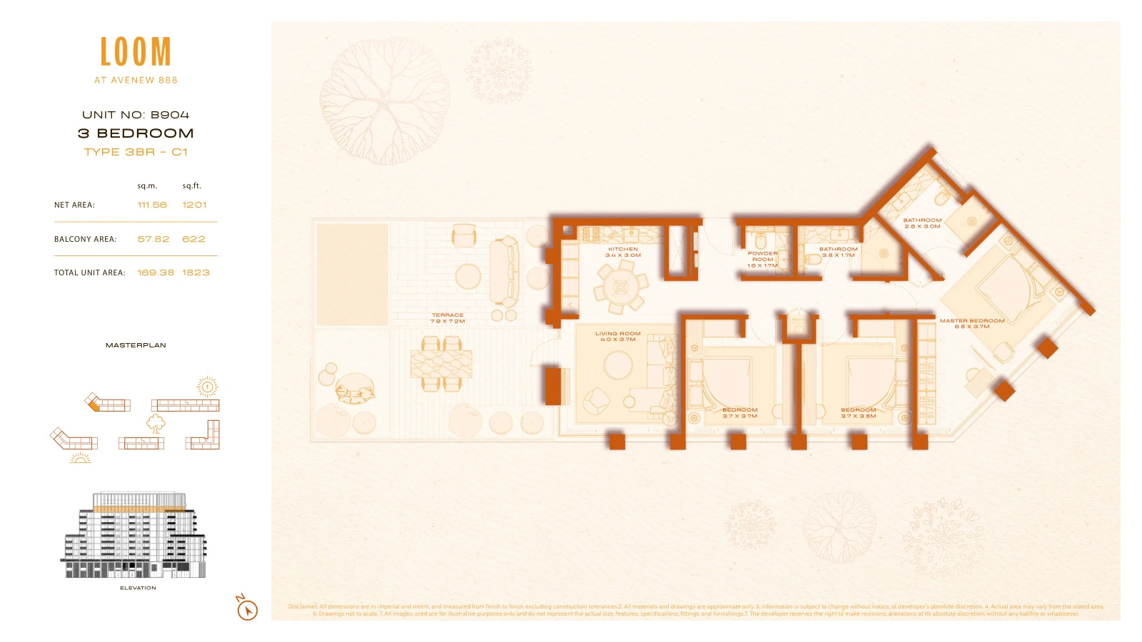 Floor plan for C1