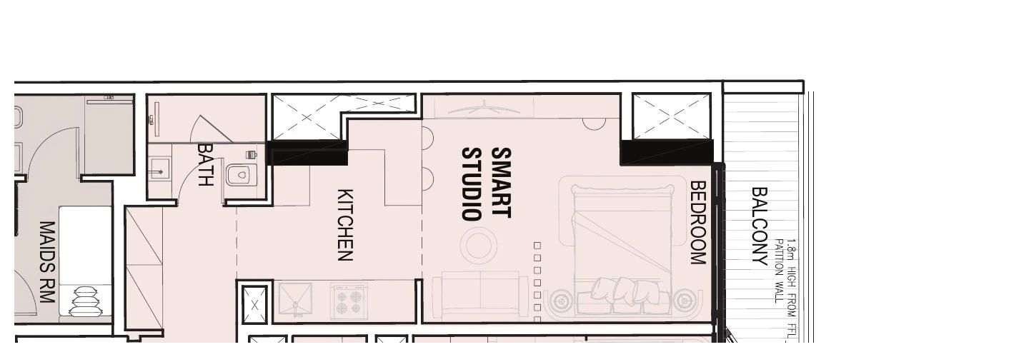 Floor plan for Smart Studio