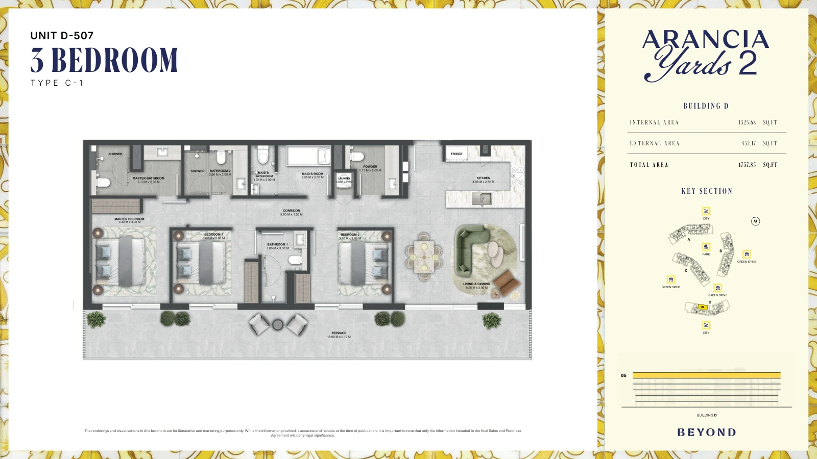 Floor plan for Type C-1