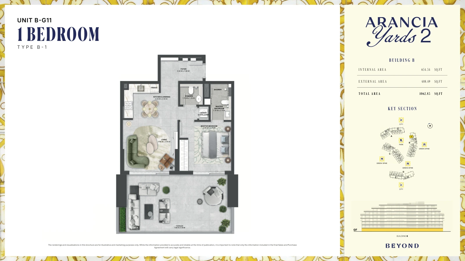 Floor plan for Type B-1