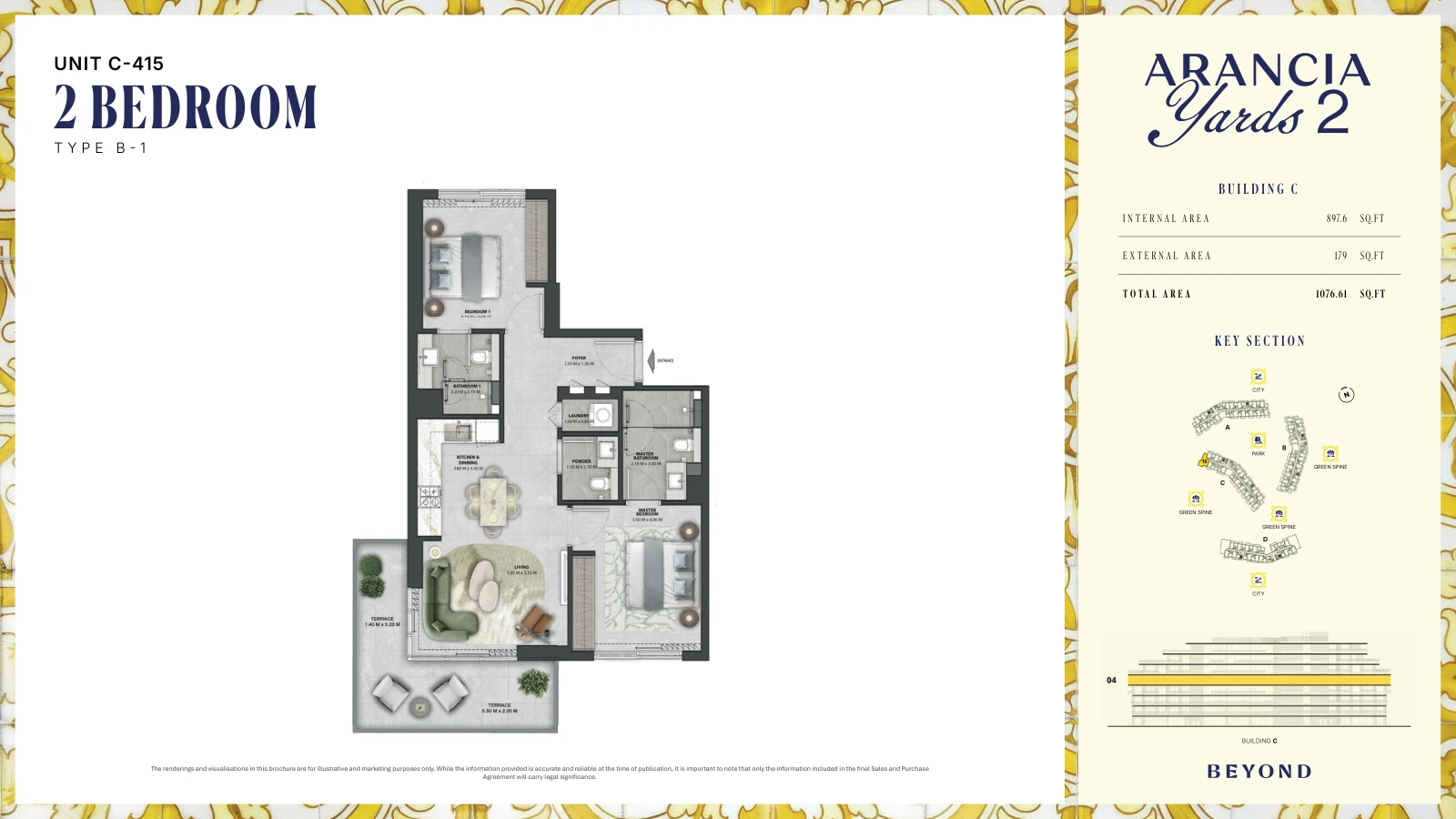 Floor plan for Type B-1