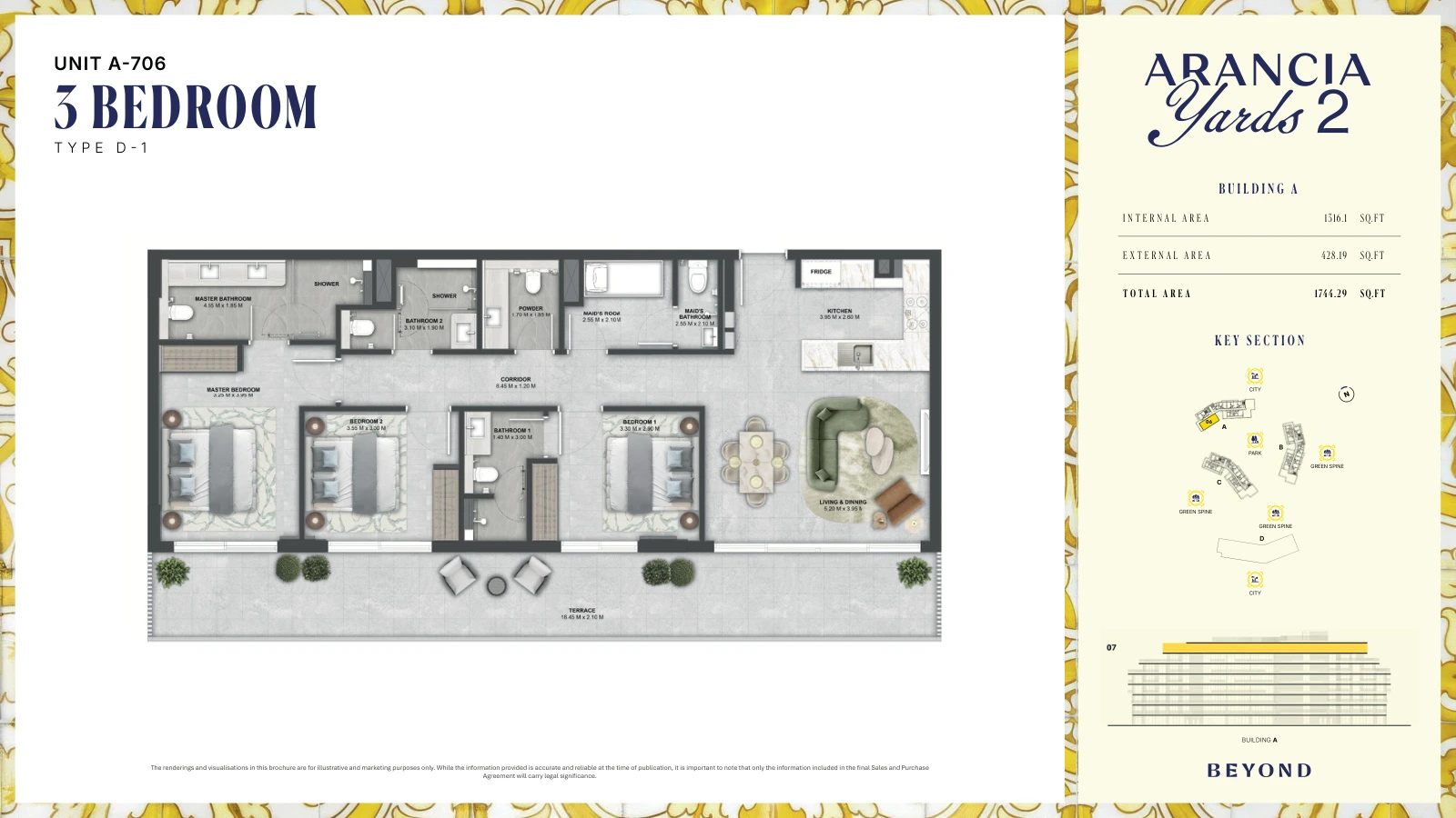 Floor plan for Type D-1