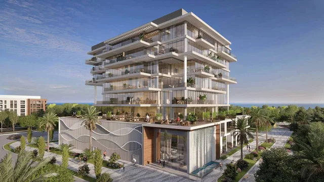 Exterior view of Vayla Residences on Dubai Islands.