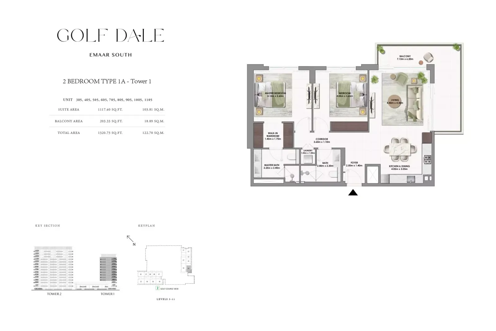 Floor plan for Type 1A