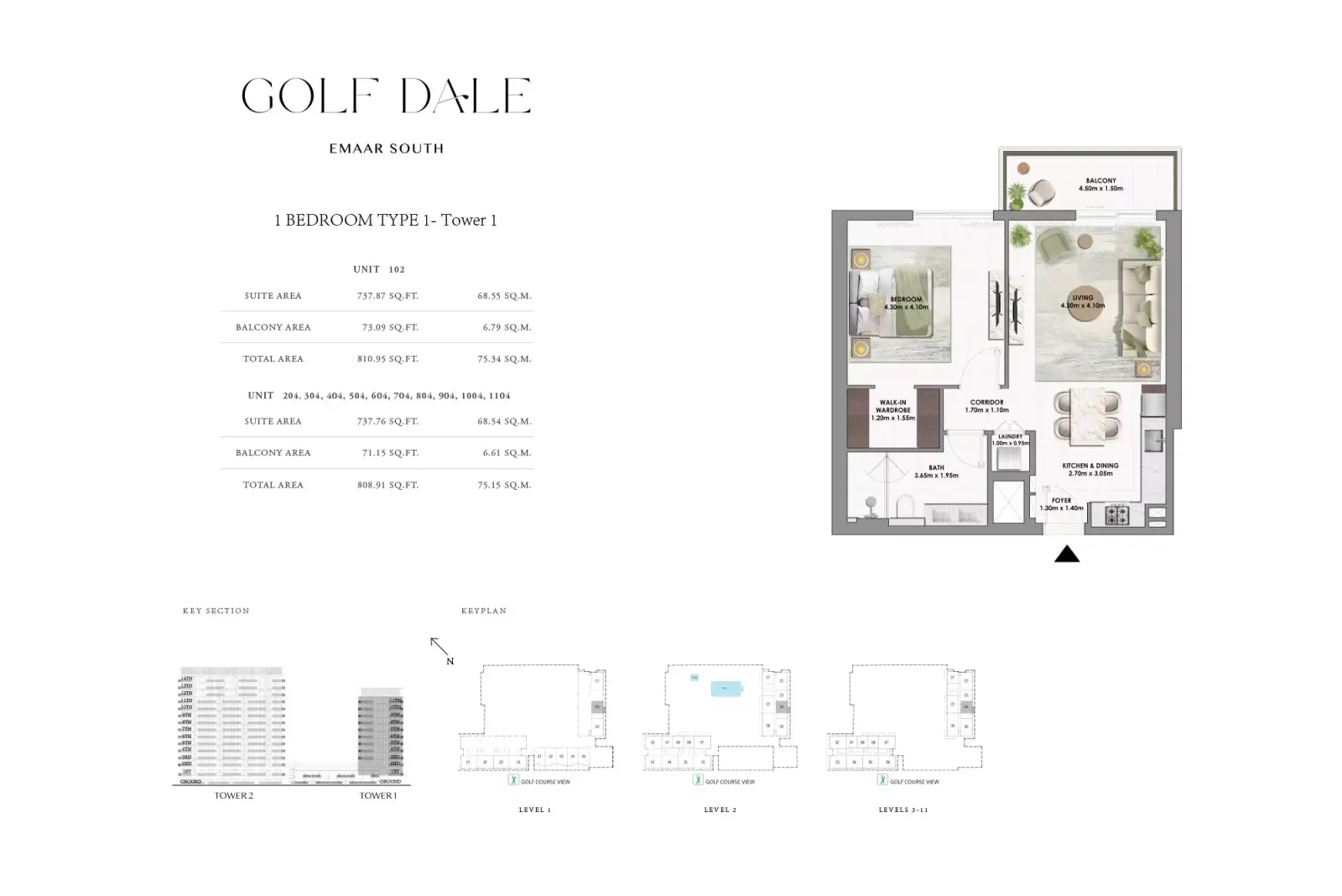 Floor plan for Type 1