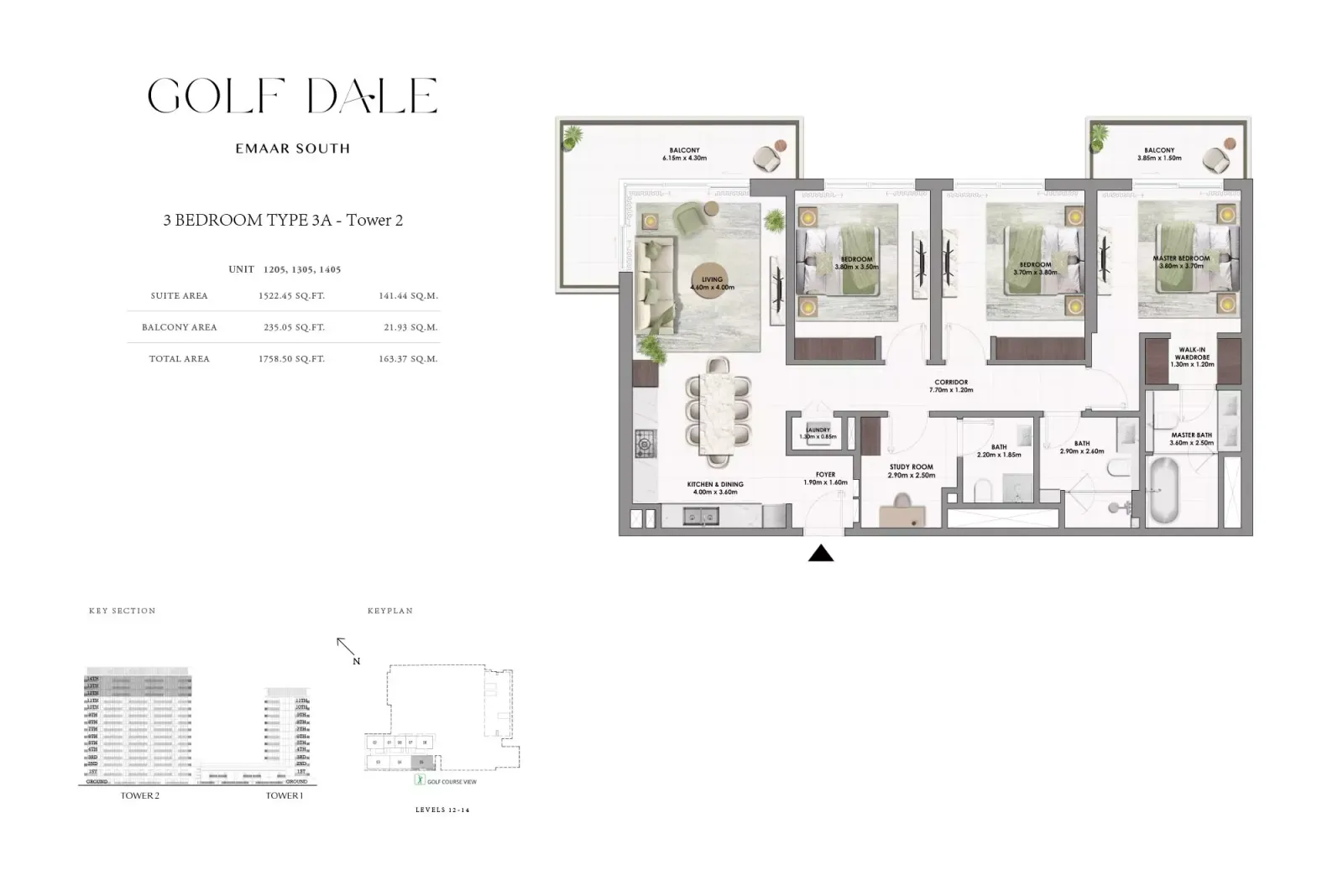 Floor plan for Type 3A